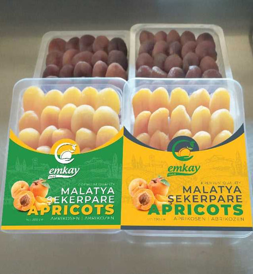 Emkay Malatya Dried Natural Apricots Premium (Malatya Gun Kurusu Kayisi Premium) 250 Gr