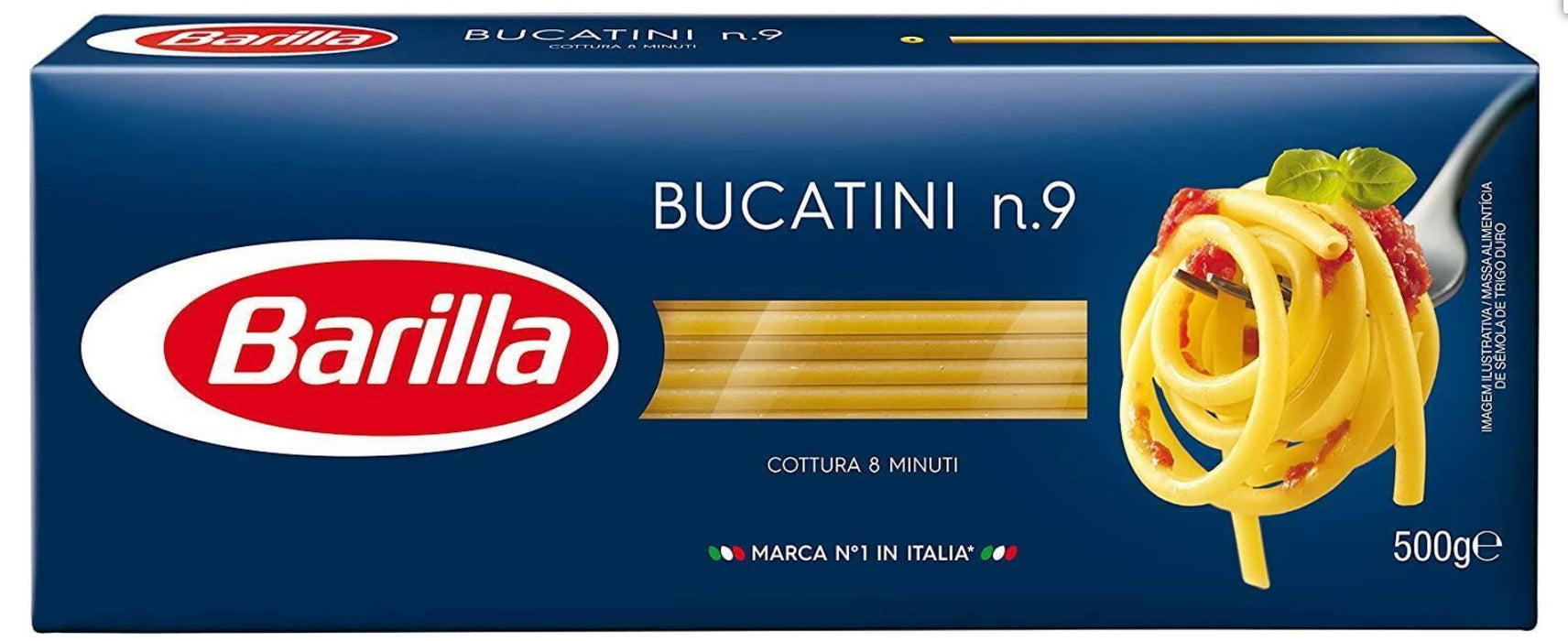 Barilla Bucatini Pasta Number 009 (Makarna) 500 Grams