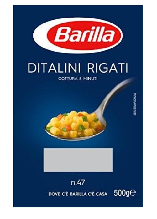 Barilla Ditalini Rigati Pasta No 47 (Makarna) 500 g