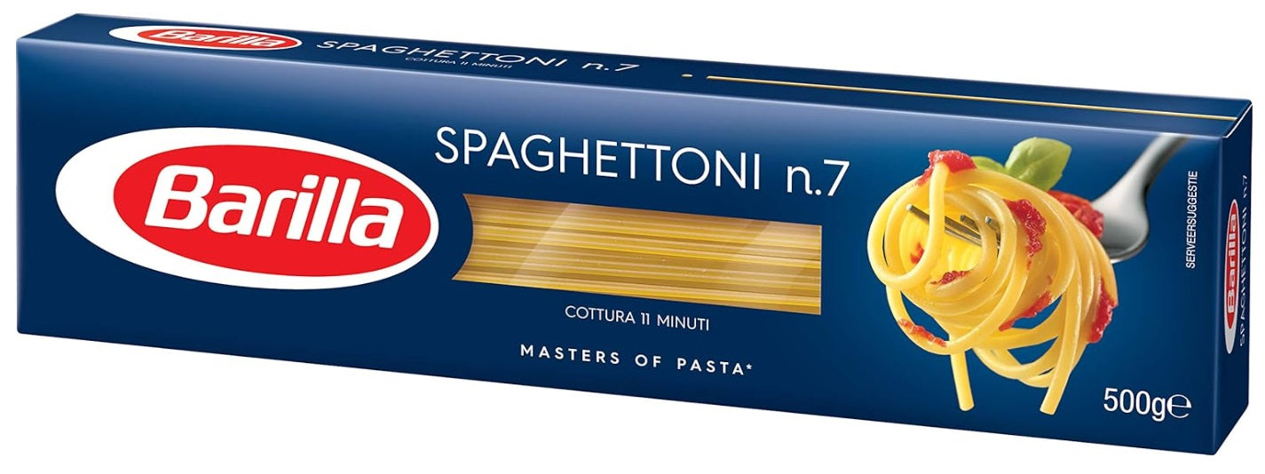Barilla Spaghettoni Pasta Number 7 (Makarna) 500 Grams