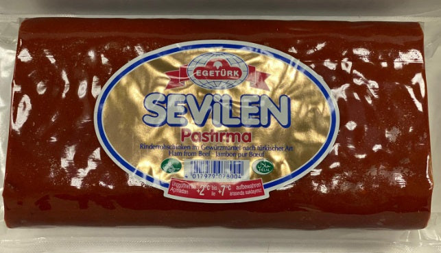 Egeturk Sevilen Pastrami - Turkish Beef Bacon (Butun Pastırma) 1 Kg