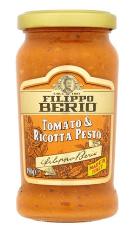 Filippo Berio Tomato and Ricotta Pasta Sauce (Makarna Sosu) 190 Gram