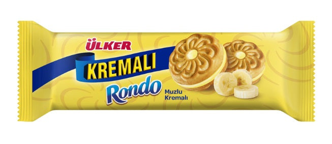 Ulker Rondo Banana Cream Biscuit (Muz Kremali Biskuvi) 61 gr
