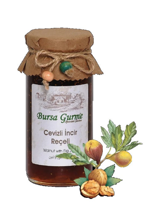 Bursa Gurme Cevizli  Incir  Receli  (Fig Jam with Walnut) 300 g