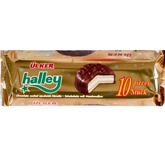 Ulker Halley Biscuits Marshmallow with Chocolate 240 Gr