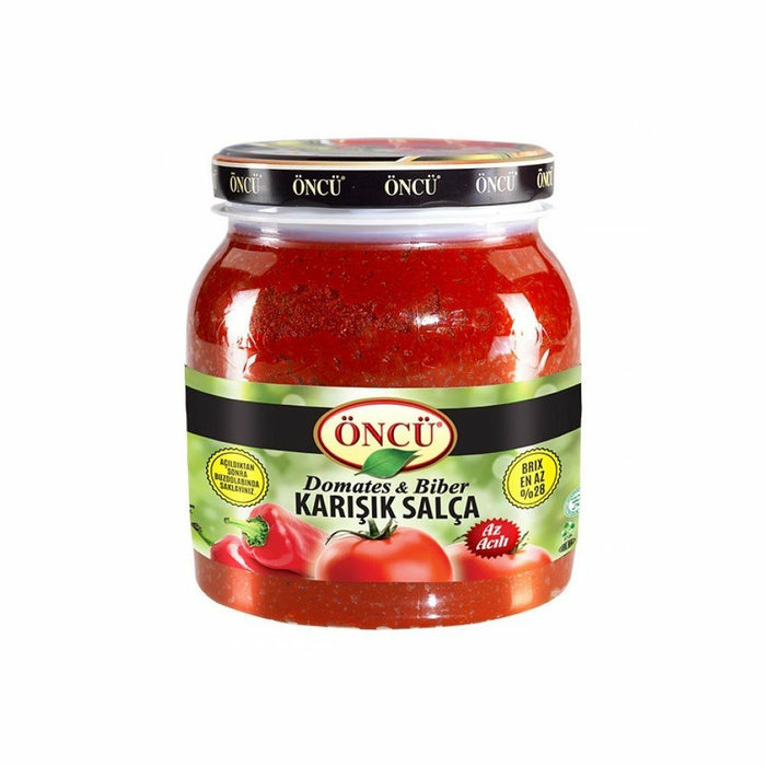 Oncu Tomato and Pepper Mixed Paste (Karisik Salca Az Acili) 1650gr