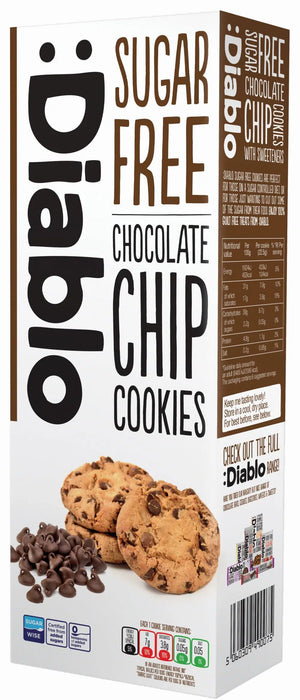 Diablo Sugar Free Chocolate Chip Cookies 130g