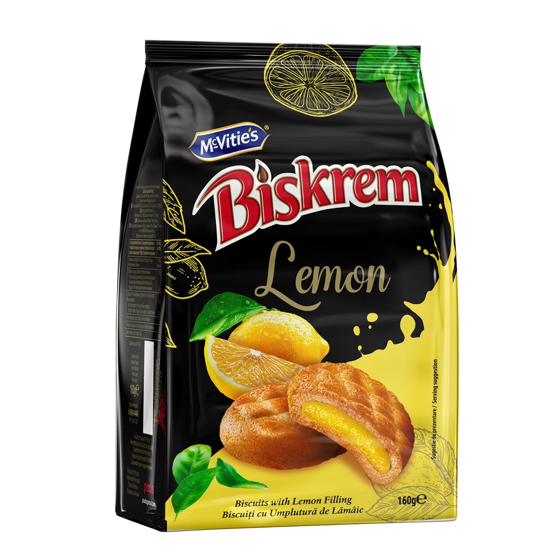 Ulker Biskrem Lemon Chocolate Biscuit 160 gr