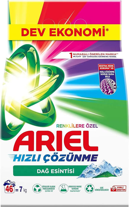 Ariel Detergent for Washing Machines Color (Dag Esintisi) 7 Kg