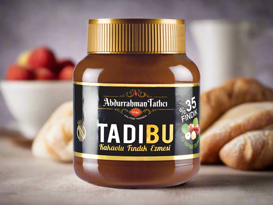 Tadibu Abdurrahman Tatlici Hazelnut Spread with Cacao (%35 Hazelnut) 330g (Kakaolu Findik Ezmesi)