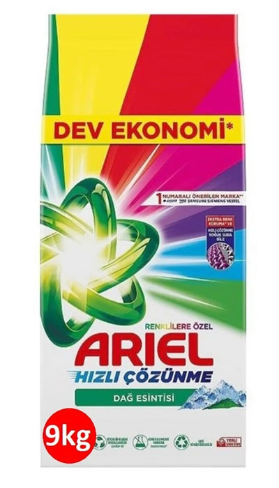 Ariel Detergent for Washing Machines Color (Dag Esintisi) 9 Kg