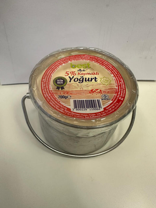 Best Farm Natural Village Yoghurt with Cream 5% Fat (Kaymakli Koy Yogurdu) 700 Gram