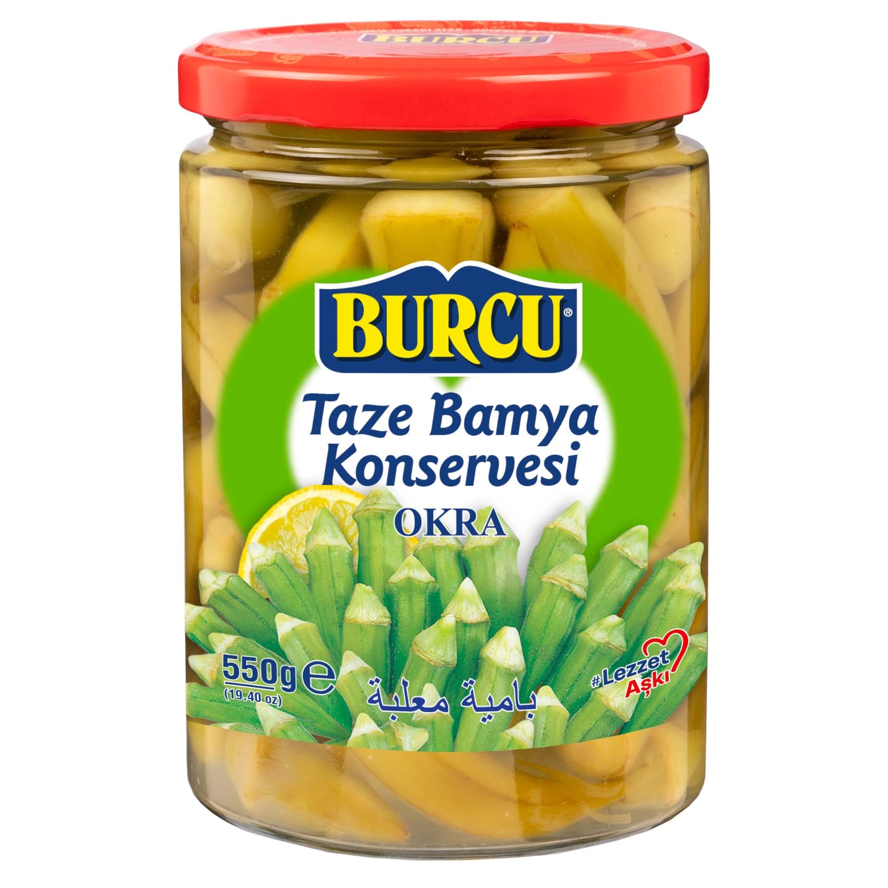 Burcu Taze Bamya Konservesi Okra 550 gr