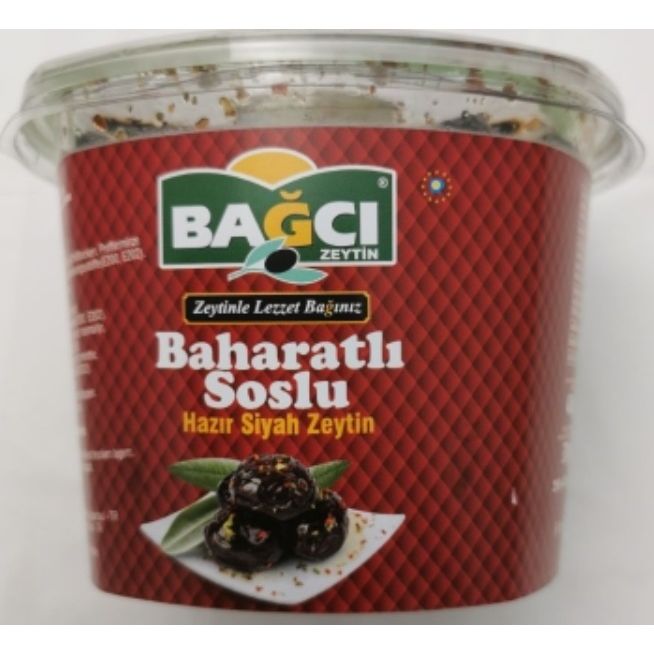 Bagci Black Olives Marinated In Herbs (Baharat Soslu Siyah Zeytin) 400 g