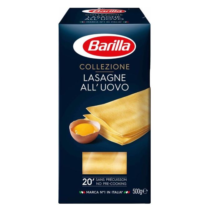Barilla Lasagne All'uovo Pasta Number 199 (Makarna) 500 Grams
