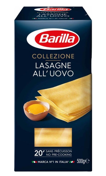 Barilla Lasagne All'uovo Pasta Number 199 (Makarna) 500 Grams
