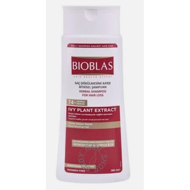 Bioblas Shampoo Ivy Phytosterol Anti-Hair Loss (Sarmasik Ozlu Sampuan)360ml