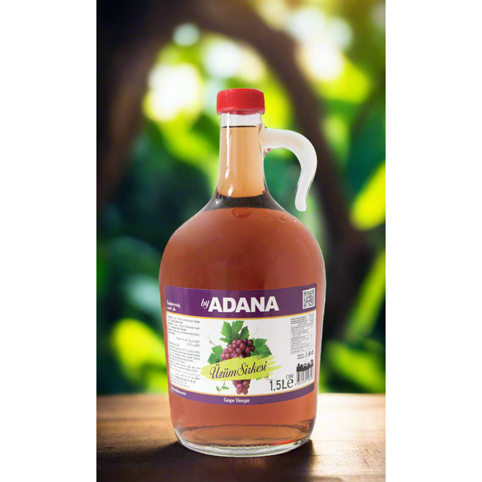 By Adana Grape Vinegar Glass Bottle (Uzum Sirkesi Cam) 1500 ml