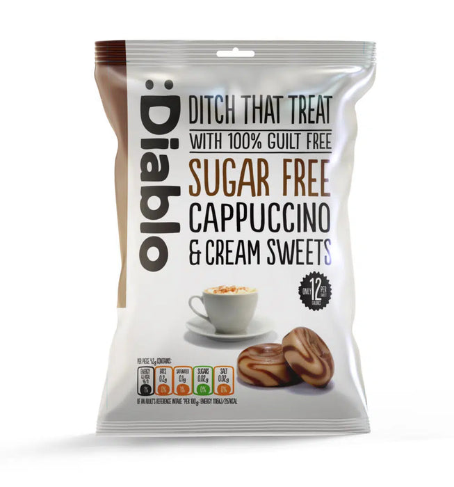 Diablo Sugar Free Cappuccino & Cream Sweets 75g