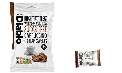 Diablo Sugar Free Cappuccino & Cream Sweets 75g