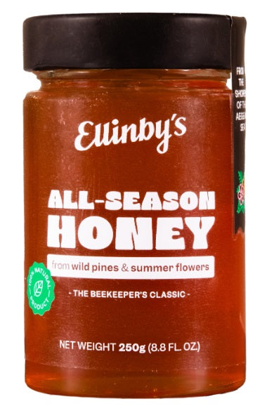 Ellinby's Greek All Season Honey Natural (Dogal Dort Mevsim Bali) 25O Gram