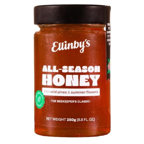 Ellinby's Greek All Season Honey Natural (Dogal Dort Mevsim Bali) 25O Gram