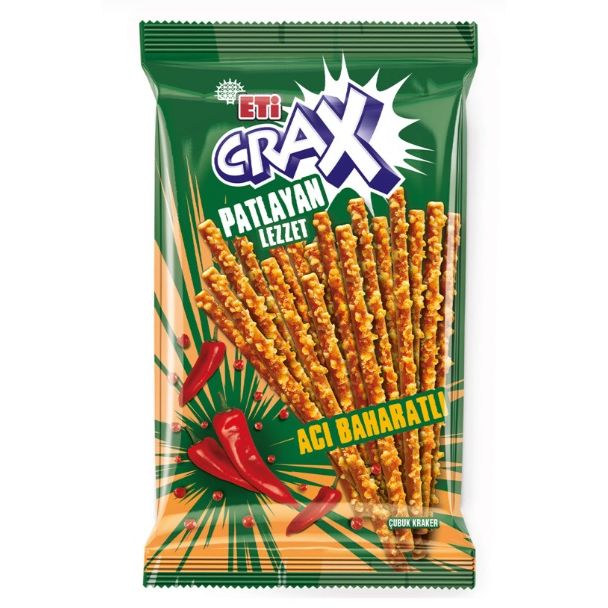 Eti Crax Acı Baharatlı Çubuk Kraker 50 Gr