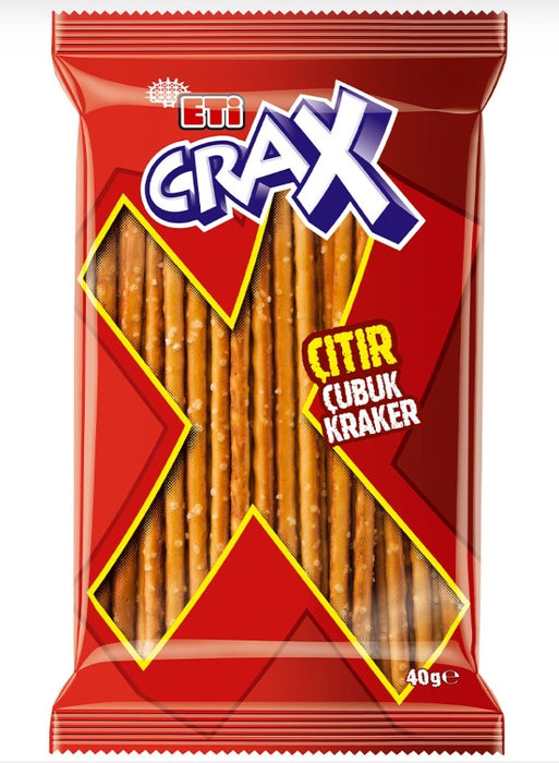 Eti Crax Plain Salty Stick Cracker 40 Gr (Cubuk Kraker)