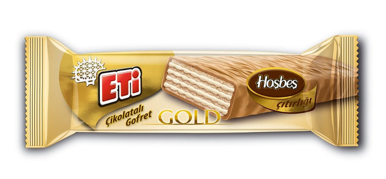 Eti Hosbes Gold Chocolate Wafer (Cikolatali Gofret) 29 grams