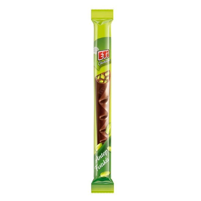 Eti Milk Chocolate with Pistachios Stick Long (Fistikli Uzun Cikolata) 34 Gr