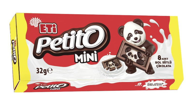 Eti Petito Mini Milk Chocolate (Ayicik Mini Sutlu Cikolata) 32 g