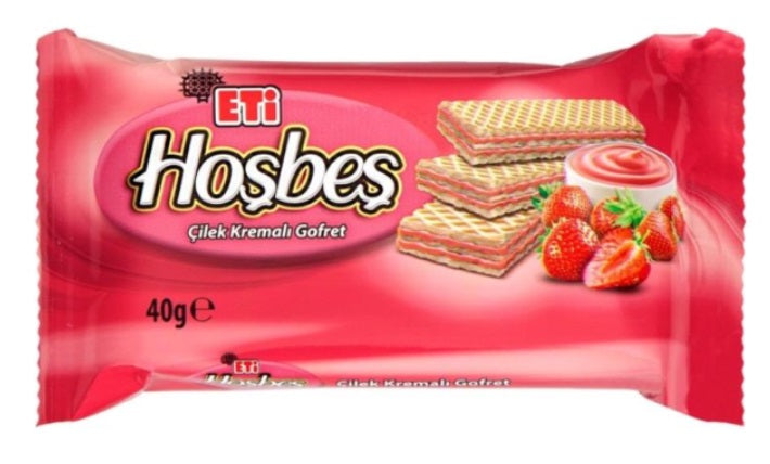 Eti Hosbes Strawberry Wafer 40 Gr