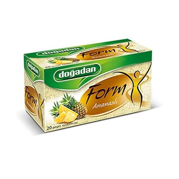 Doğadan Form Ananaslı 20 Süzen Poşet Bitki Çayı