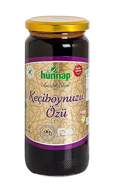 Hunnap Carob Extract Homemade Natural (Keciboynuzu Ozu Ev Yapimi Dogal) 310 g