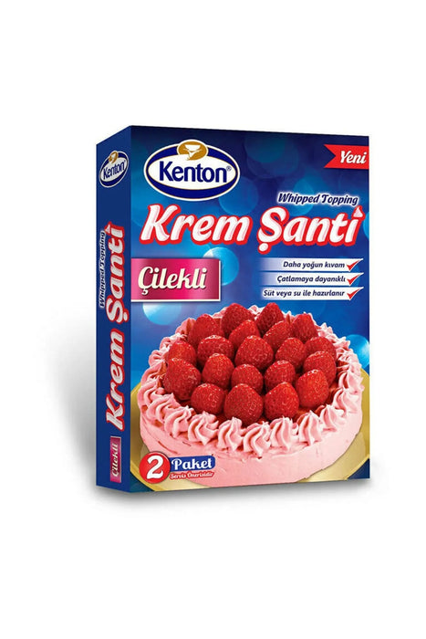 KentonStrawberry Whipped Cream (Krem Santi Cilekli) 150 Gr