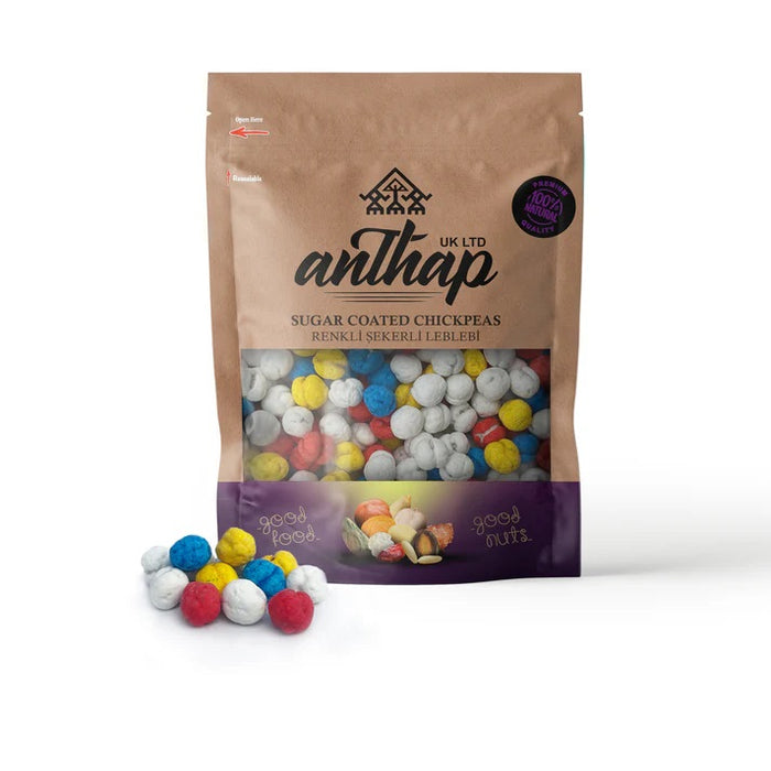 Anthap Sugar Coated Chickpeas Rainbow (Sekerli Leblebi)  300g