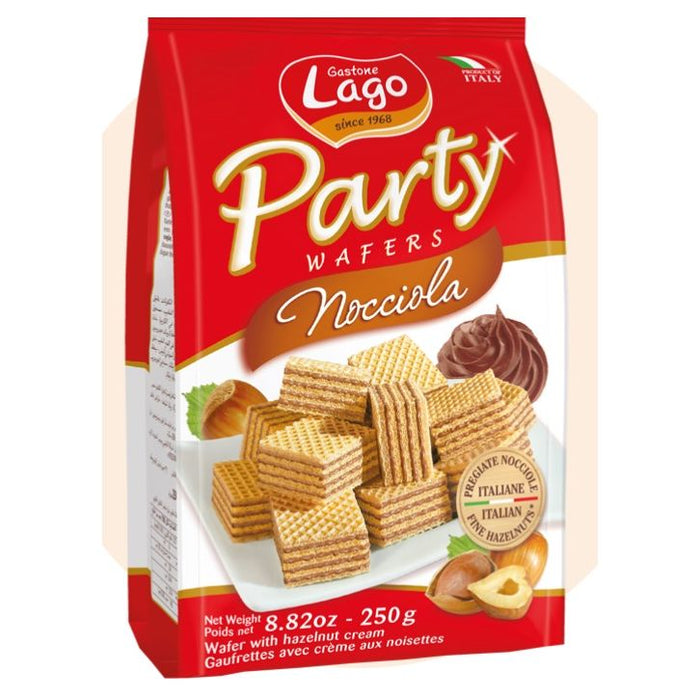 Lago Party Wafers Nocciola Hazelnut (Findikli Gofret) 250 Grams