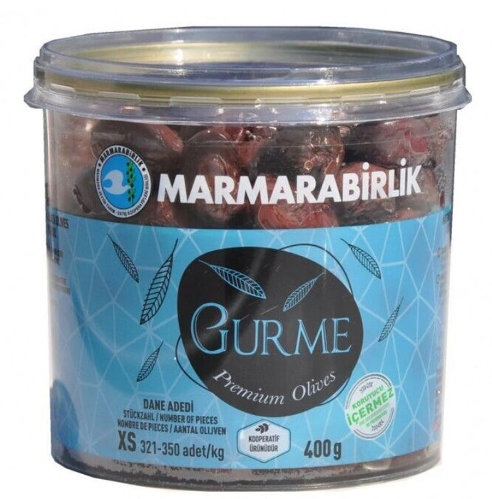 Marmarabirlik Gourmet XS Black Olives Pet 400 g