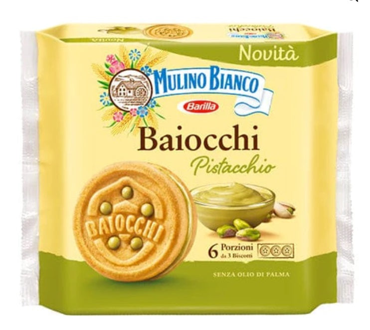 Mulino Bianco Baiocchi Pistachio Biscuits (Fistikli Biskuit) 168 g