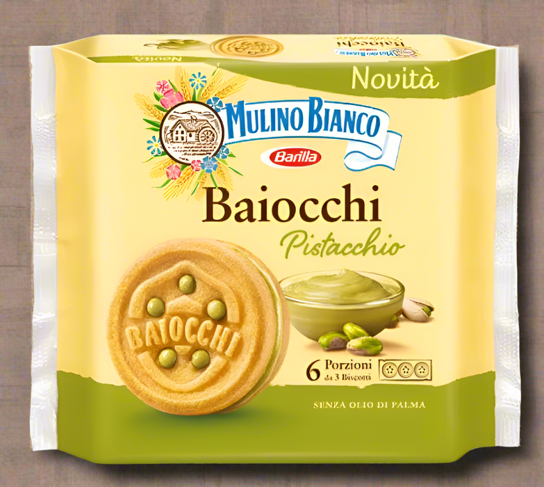 Mulino Bianco Baiocchi Pistachio Biscuits (Fistikli Biskuit) 168 g