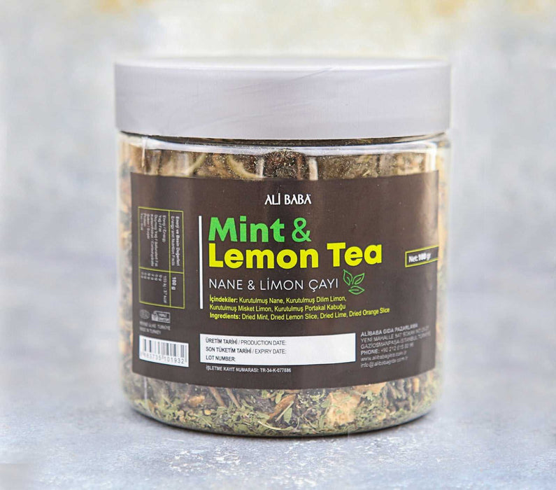 Ali Baba Kavanoz Nane & Limon Cayi (Mint & Lemon Tea) 100 g