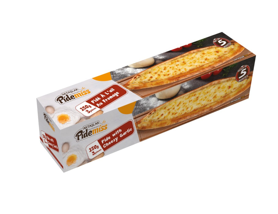 Pidemiss Frozen Cheesy Garlic Turkish Pizza (3 pcs) 450G
