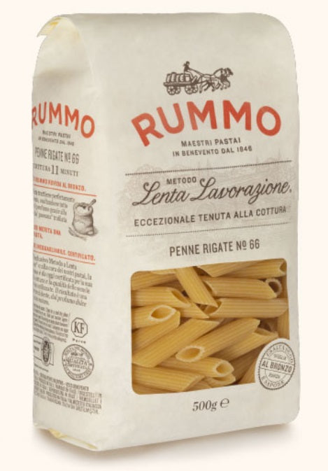 Rummo Penne Rigate | Nº 66 Organic Pasta (Makarna) 500 Grams