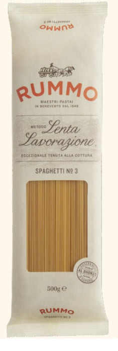 Rummo Spaghetti | Nº 3 Pasta (Makarna) 500 Grams