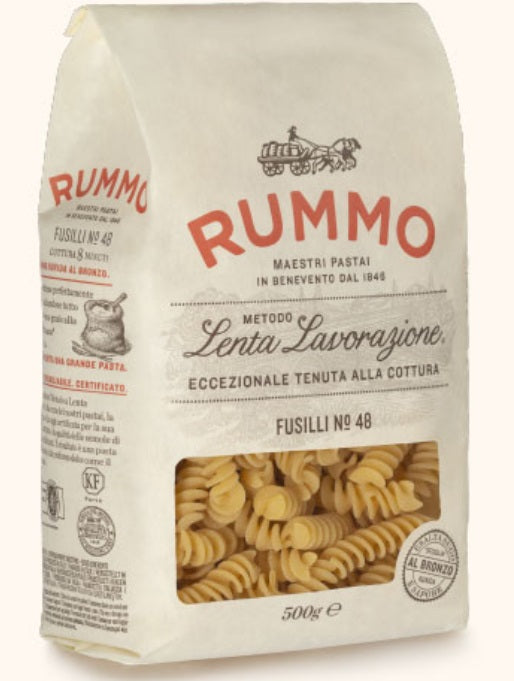 Rummo Fusilli Integrali | Nº 48 Organic Pasta (Makarna) 500 Grams