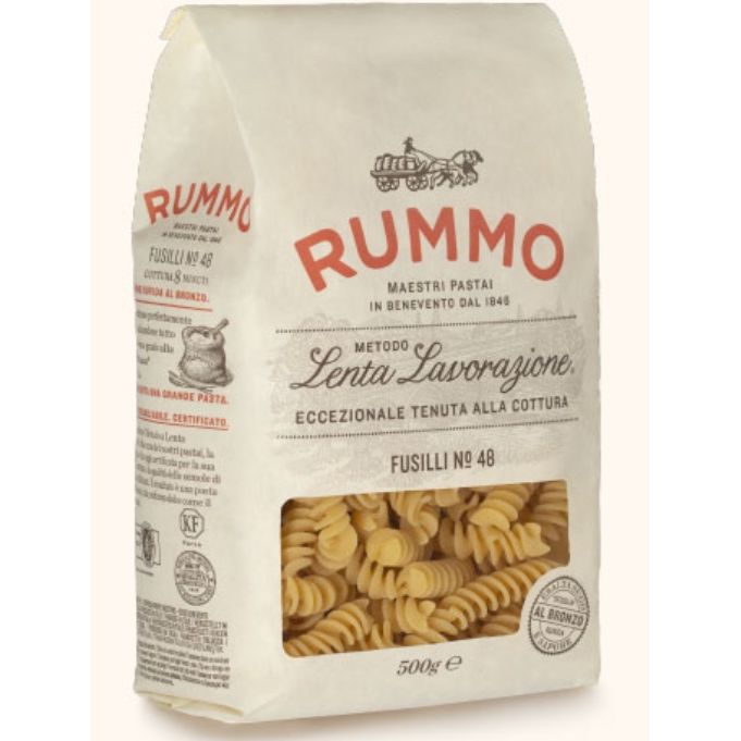 Rummo Fusilli Integrali | Nº 48 Organic Pasta (Makarna) 500 Grams