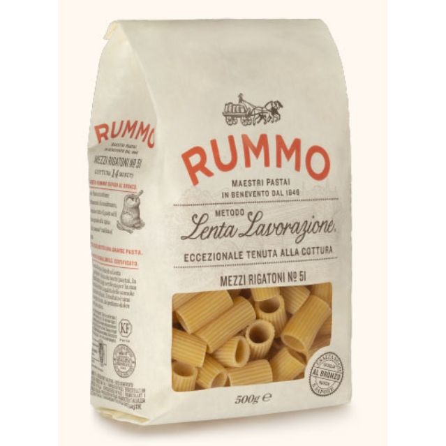 Rummo Mezzi Rigatoni | Nº 51 Pasta (Makarna) 500 Grams