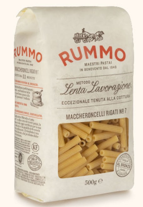 Rummo Maccheroncelli® Rigati | Nº 7 Pasta (Makarna) 500 Grams