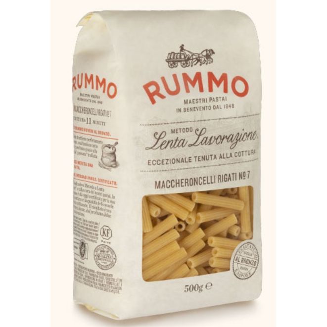 Rummo Maccheroncelli Rigati No7 Pasta (Makarna) 500 Gr