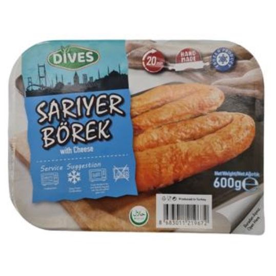 Dives Sariyer Borek with Feta & White Cheese (Beyaz Peynirli) 600 g